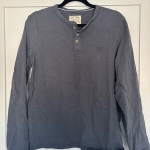 Fat Face Gray Long Sleeve Men's Henley